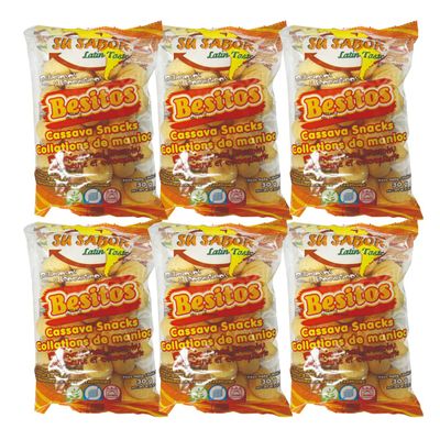 Su Sabor Cheese Snacks/Besitos. Pack of 6