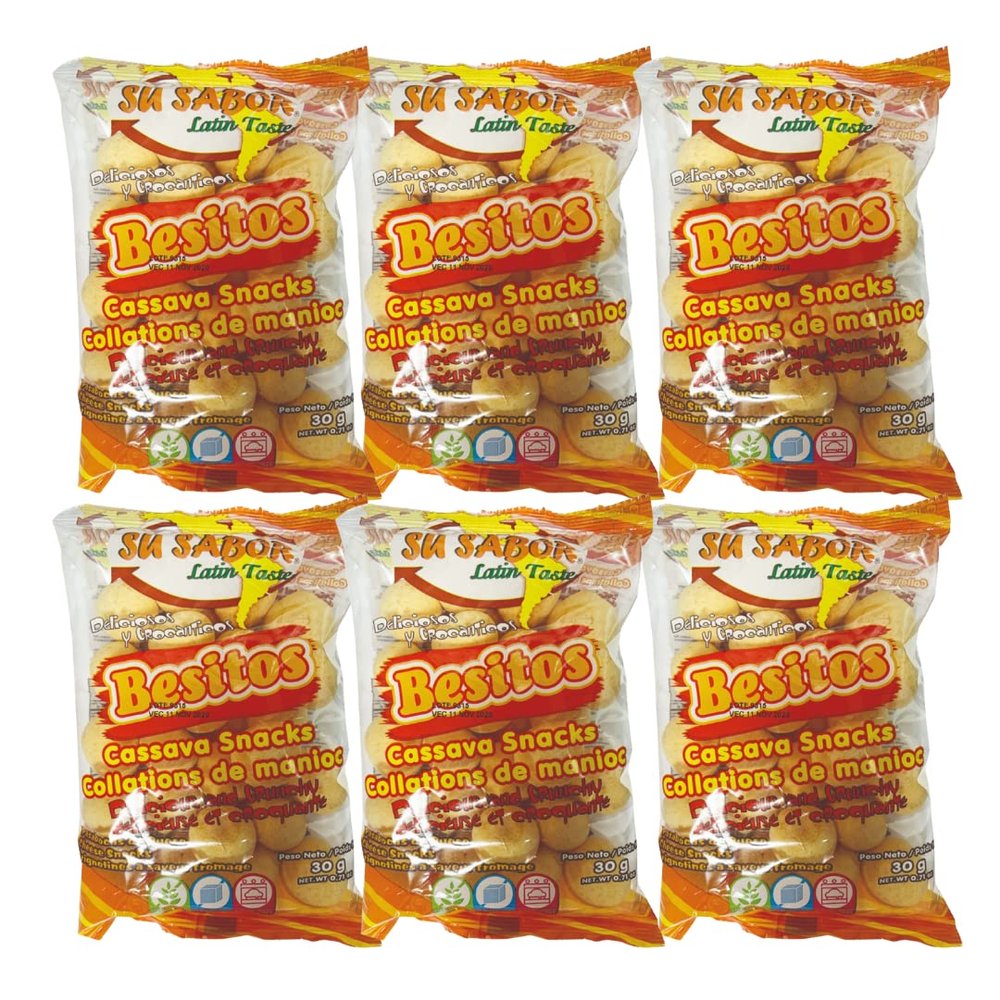 Su Sabor Cheese Snacks/Besitos. Pack of 6