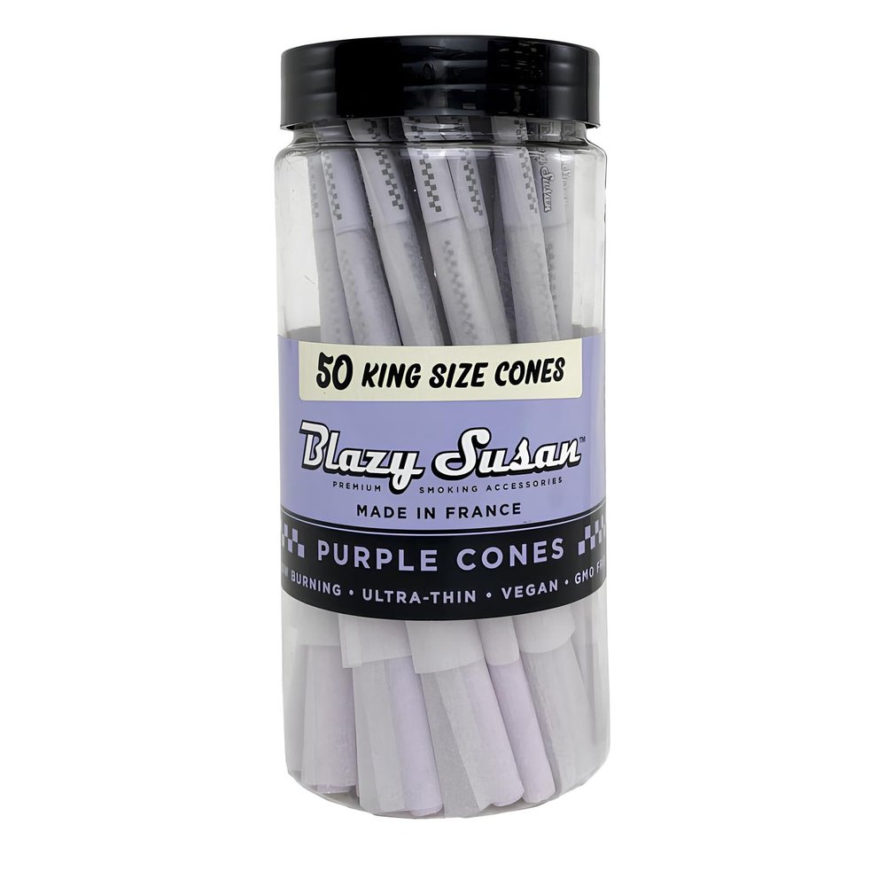 Purple King Size Cones 50CT BLAZY SUSAN