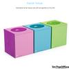 1InTheOffice Facial Tissue, Tissue Paper Box, Facial Tissue Paper, 2-Ply, Cube Boxes, White, 95 Sheets/Box, 6 Boxes view 3
