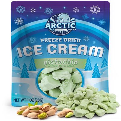 Arctic Farms Freeze Dried Ice Cream that Does Not Melt (Pistachio)