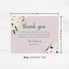 Personalized White Magnolia Sympathy Thank You Cards - Floral Funeral and Memorial Flat Note Cards, 5.5 x 4.25 in (A2) with Envelopes, Choose Your Quantity - Minimum of 15 view 2
