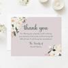 Personalized White Magnolia Sympathy Thank You Cards - Floral Funeral and Memorial Flat Note Cards, 5.5 x 4.25 in (A2) with Envelopes, Choose Your Quantity - Minimum of 15 view 4
