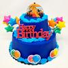 Skiing Free Style Skier Ski Themed 7 Piece Birthday Cake Topper Set view 1