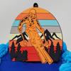 Skiing Free Style Skier Ski Themed 7 Piece Birthday Cake Topper Set view 2
