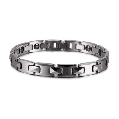 NVeeus Anti-Scratch Bracelet for Men Women Energy Hematite Gold Color Cbraceletsteel Wristbands/Silver Women