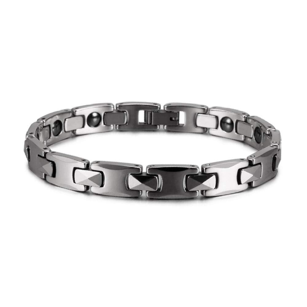 NVeeus Anti-Scratch Bracelet for Men Women Energy Hematite Gold Color Cbraceletsteel Wristbands/Silver Women