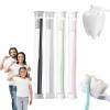 BREVI Nordic-Inspired Premium Nano Toothbrush, Extra Soft with 20000 Soft Bristles, Micro Fur Manual Toothbrush for Sensitive Gums and Teeth (4 Packs) view 1