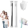 BREVI Nordic-Inspired Premium Nano Toothbrush - Extra Soft with 20000 Soft Bristles, Micro Fur Manual Toothbrush for Sensitive Gums and Teeth (Black+white) view 1