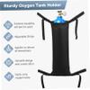 Oxygen Cylinder Pannier Bag Storage Bag Buggy Bag Buckle Oxygen Tank Pouch Wheelchair Storage Pouch Oxygen Trolley Pouch Scuba Tank Holder Travel Oxford Cloth Bag view 2