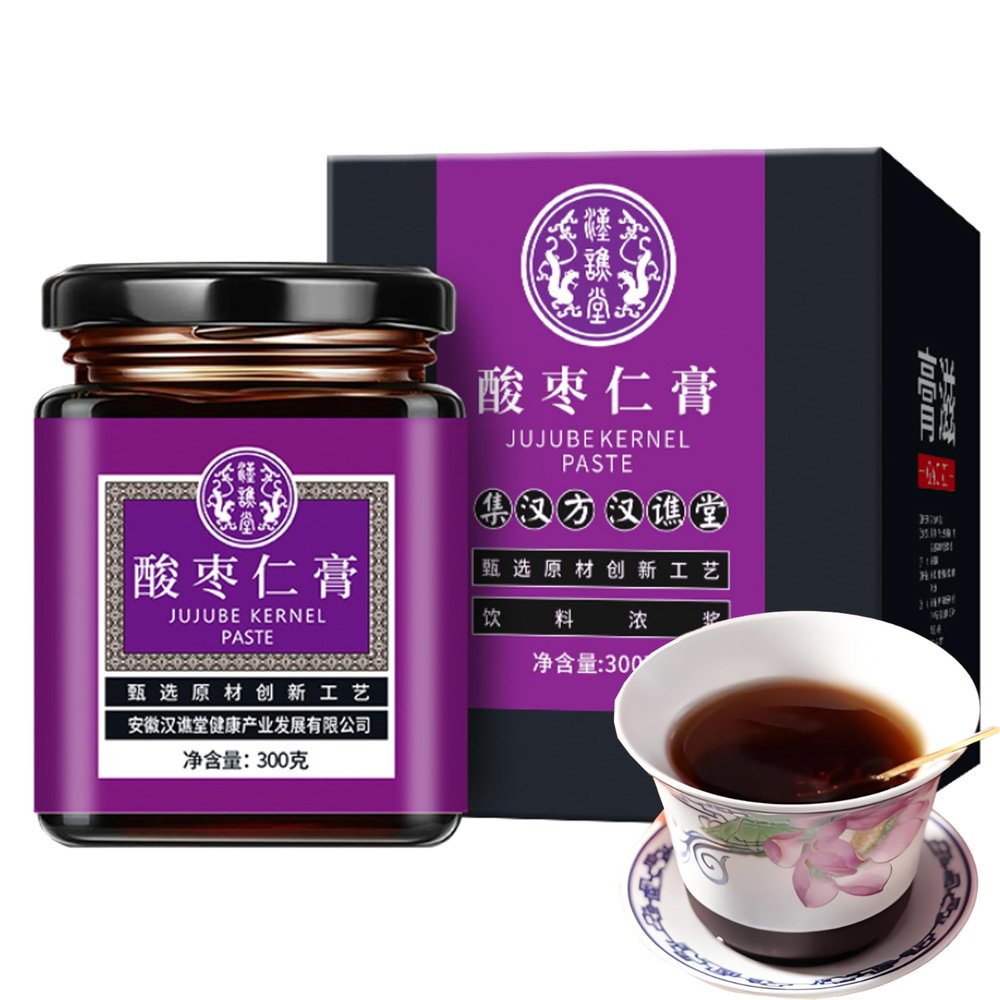 300g/10.58oz Jujube seed paste Pickled jujube kernel, poria cocos, mulberry, lily and other raw materials to make paste