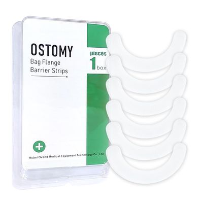 20 Pcs Medical Skin Barrier Strips for Colostomy Stoma Bags, Skin Adhesive Ostomy Barrier Tape