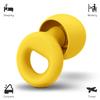 Noise Canceling Earplugs for Sleep and Concentration New Flexible Earplugs for Better Attenuation2 Pair Reusable Deal for Side Sleepers &Noise Sensitive Person  27dB Noise CancellationYellow view 2