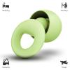Noise Canceling Earplugs for Sleep and Concentration New Flexible Earplugs for Better Attenuation2 Pair Reusable Deal for Side Sleepers &Noise Sensitive Person  27dB Noise CancellationDark Green view 2