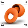 Noise Canceling Earplugs for Sleep and Concentration New Flexible Earplugs for Better Attenuation2 Pair Reusable Deal for Side Sleepers &Noise Sensitive Person  27dB Noise CancellationOrange view 2