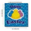 Happy Easter Peeps Disposable Paper Napkins Spring Party Classroom Decorations (Blue) view 2