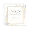 Hello Love Goods Pink and Yellow Floral Sympathy Thank You Cards, 5.25x5.25 Flat Square Thank You Cards, Personalized Funeral Note Cards with Envelopes view 1