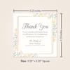 Hello Love Goods Pink and Yellow Floral Sympathy Thank You Cards, 5.25x5.25 Flat Square Thank You Cards, Personalized Funeral Note Cards with Envelopes view 2