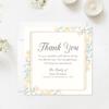 Hello Love Goods Pink and Yellow Floral Sympathy Thank You Cards, 5.25x5.25 Flat Square Thank You Cards, Personalized Funeral Note Cards with Envelopes view 4