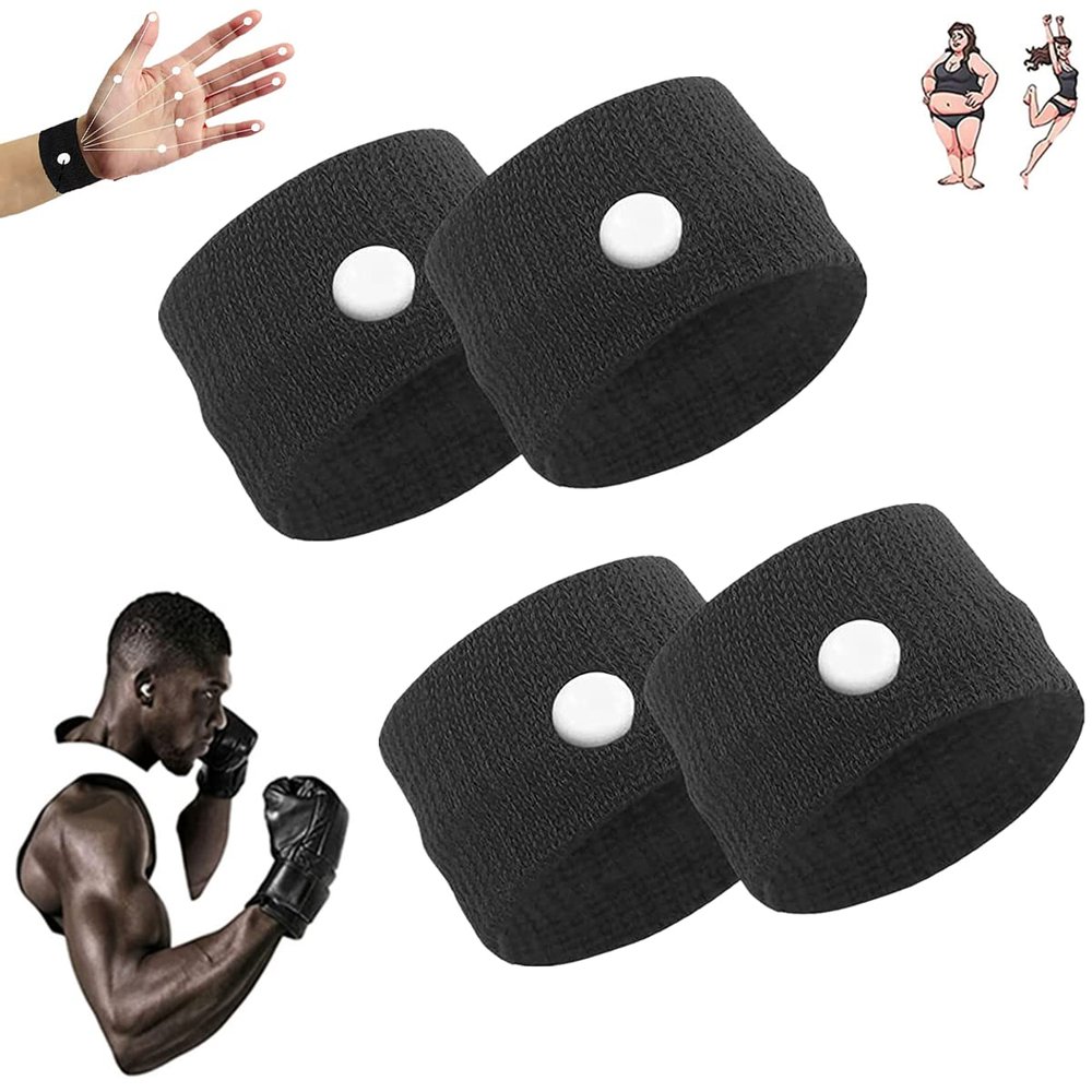 MiNGQIU Weimax Sugar Control Wristband,Blood Sugar Control Wristband,Healthify Sugar Control Therapeutic Wristband for Everyone (Black-2Pairs)