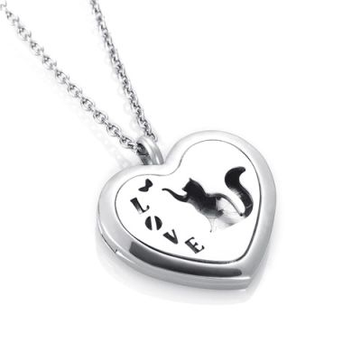 BIAIHQIE Heart Diffuser Essential Oil Perfume Pendant Necklace Pads As Gift