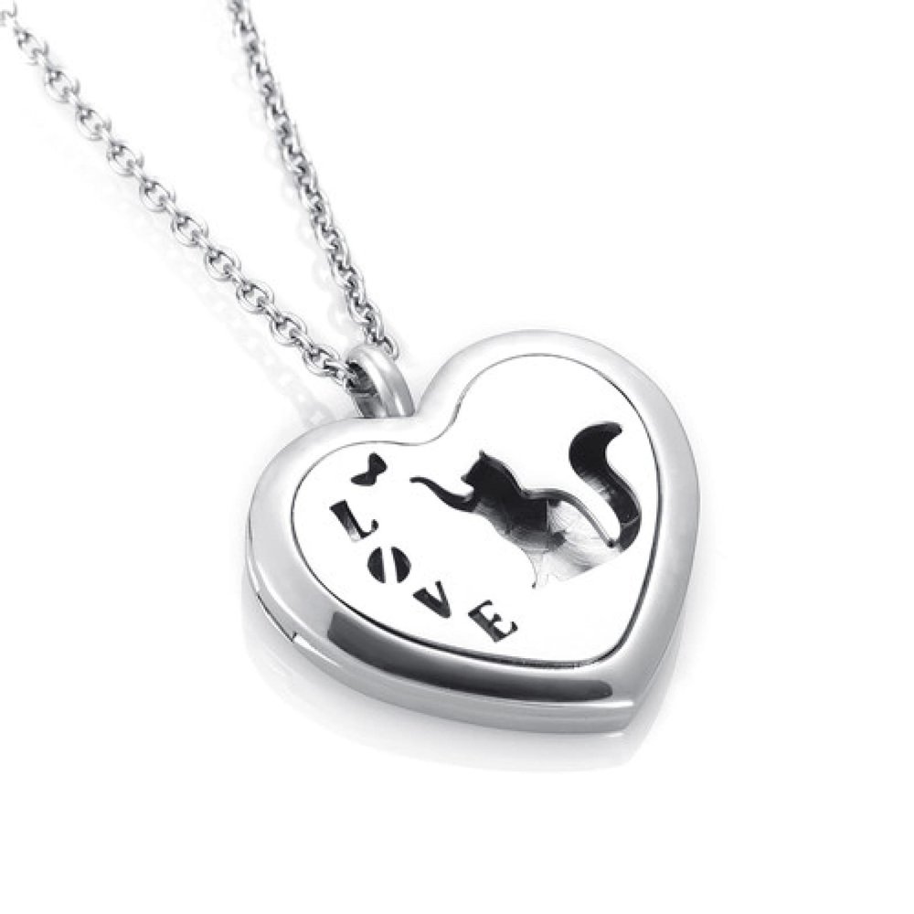 BIAIHQIE Heart Diffuser Essential Oil Perfume Pendant Necklace Pads As Gift