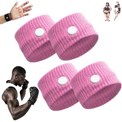 MiNGQIU Weimax Sugar Control Wristband,Blood Sugar Control Wristband,Healthify Sugar Control Therapeutic Wristband for Everyone (Pink-2Pairs)