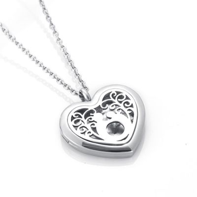 BIAIHQIE Heart Diffuser Essential Oil Perfume Pendant Necklace Pads As Gift