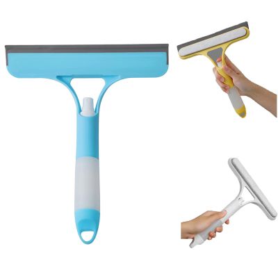 3 in 1 Window Cleaning Tool for Car Indoor Outdoor High Windows, Window Squeegee with SprayWindow Cleaning Tool for Car Washing Smooth Grinding for Home Kitchen (Sky Blue)