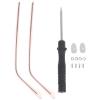 TEHAUX 1 Pair Metal Glasses Replacement Temple, Universal Eyeglass Arms Legs for Repair- Convex Teeth 5.62 Inch Length Eyeglasses Repair Kit for Glasses Sunglasses, Rose Golden view 1