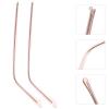 TEHAUX 1 Pair Metal Glasses Replacement Temple, Universal Eyeglass Arms Legs for Repair- Convex Teeth 5.62 Inch Length Eyeglasses Repair Kit for Glasses Sunglasses, Rose Golden view 4