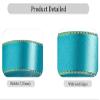 Turquoise Blue Satin Ribbons 1 Inch x 25 Yards, Fabric Ribbon with Gold Edges Border for Gift Wrapping, DIY Crafts, Floral Bouquet, Hair Bows, Sewing Projects, Baby Shower and Wedding Party Decoration view 2