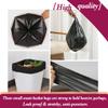 4 Gallon 180pcs Small Black Trash Bags Strong Garbage Bags,Bathroom Trash Can Bin Liners, Plastic Bags for Bedroom, Waste Basket Liner, Fit 12-15 Liter, 3.5,4,4.5 Gal(4G-Black) view 4