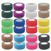 [24 Pack-1" x5Yards] MINGYUE Self Adhesive Bandage Wrap,Athletic Tape,Sports Tape,Wrist and Ankle Wrap Tape,Cohesive Bandage for Vet Wrap(12 Colors) view 1