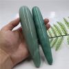 18cm Natural Green Crystal Wand Hand Carved Massage Stick Crystal Gemstone Yoni Wand,18-4cm view 4