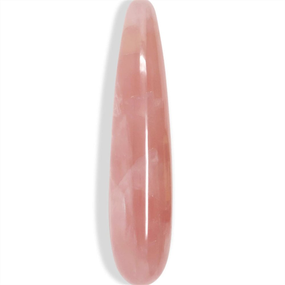 18cm Natural Rose Quartz Crystal Wand Pink Quartz Massage Yoni Wand for Women Gift,18-4cm
