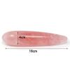 18cm Natural Rose Quartz Crystal Wand Pink Quartz Massage Yoni Wand for Women Gift,18-4cm view 2