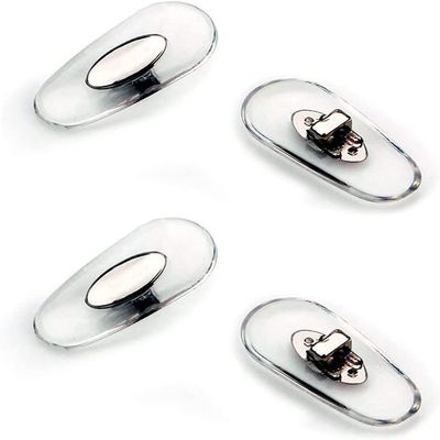 Glasses Nose Pads 2 Pairs Plug-in Insert Sunglasses Nose Pads Nose Pieces Clear Eyeglass Sunglasses Nose Pads Soft Silicone Glasses Nose Pieces