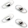 Glasses Nose Pads 2 Pairs Plug-in Insert Sunglasses Nose Pads Nose Pieces Clear Eyeglass Sunglasses Nose Pads Soft Silicone Glasses Nose Pieces view 1