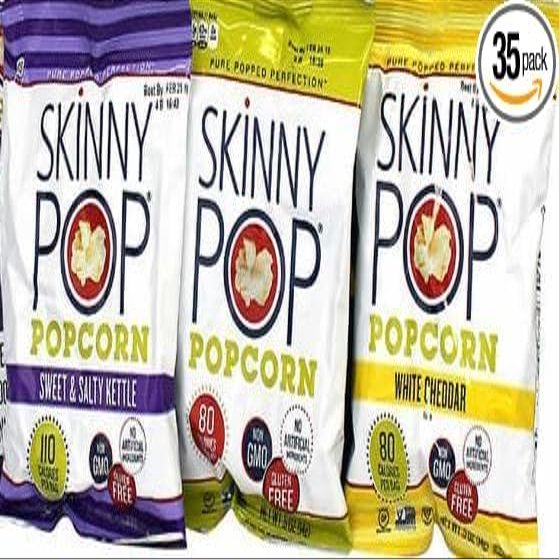 Pop Popcorn Variety Pack - Snack Bags Assortment Care Package .5/.8 oz 35 Count 21.6 Ounce 0.5 ounces