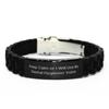 Epic Dental Hygienist Gifts, Keep Calm or I Will Use My Dental, Dental Hygienist Black Glidelock Clasp Bracelet from Coworkers, Toothbrush, Dental Floss, Toothpaste, Mouthwash, Dentist view 1