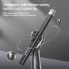 2 PCS Long Lighter, Candle Lighters Electric Lighter, Rechargeable Arc with LED Display, Lighters for Candle Aromatherapy Camping BBQ Gas Stoves-Deep Black view 3