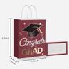 12 Pieces Graduate Gift Bags, Graduation Party Favor Gifts Wrapping Bags for Graduation Season Theme Party Supplies Decoration (Red Gold) view 2