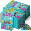 Sinmoe 200 Pcs Summer Guest Napkins Swimming Pool Party Disposable Decorative Bathroom Hand Towels Hello Summer 2 Ply Paper Napkins for Birthday Party Bathroom Decor view 1