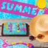Sinmoe 200 Pcs Summer Guest Napkins Swimming Pool Party Disposable Decorative Bathroom Hand Towels Hello Summer 2 Ply Paper Napkins for Birthday Party Bathroom Decor view 4