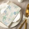 Sinmoe 200 Pcs Disposable Guest Napkins Summer Beach Hand Towels for Bathroom 2 Ply Disposable Paper Napkin for Beach Party Beach Paper Guest Towels Decorative Paper Napkin for Holiday (Starfish) view 3