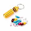 8Pcs Mini Pill Case Waterproof Pills Jewelry Secret Box Bottle Holder Aluminum Keychain Each Color 1Pcs Convenient and Practical view 4