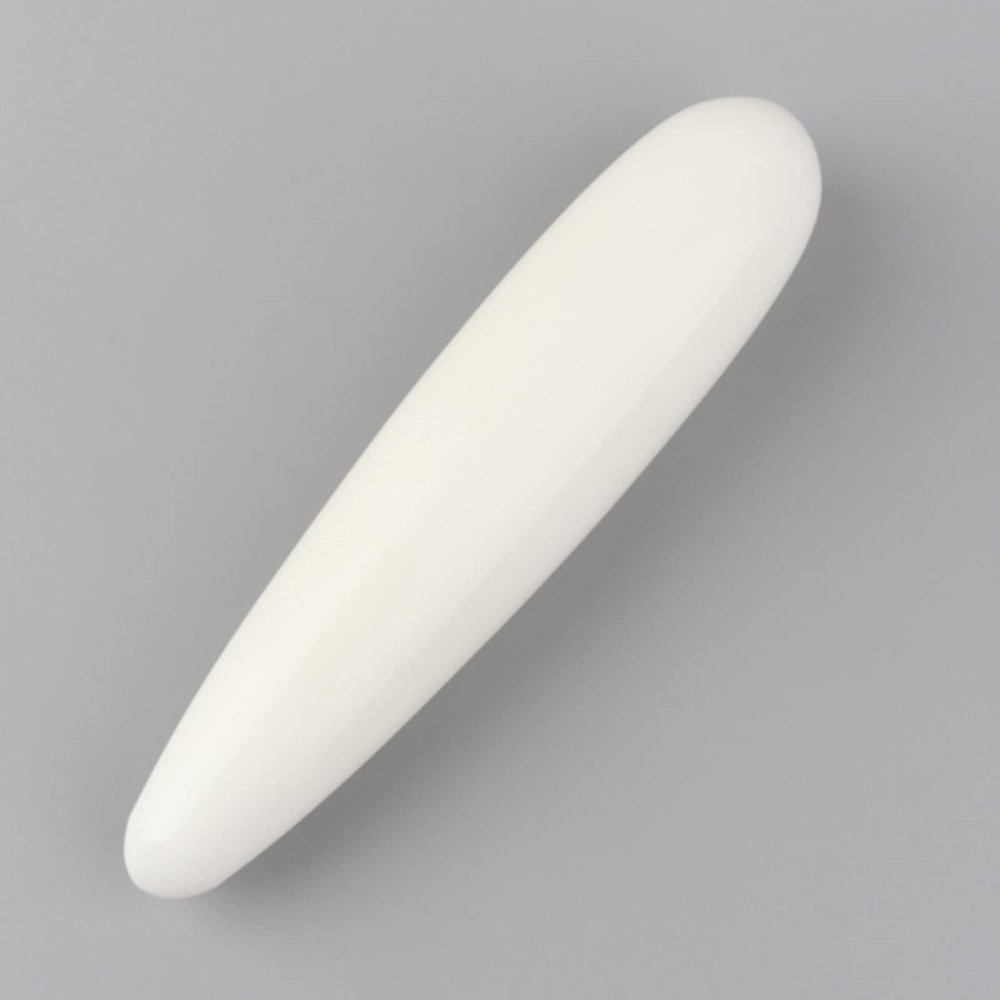 18cm White Jade Yoni Wand 100% Natural Stone Women Massage Stick Crystal Kegel Exercise Tool