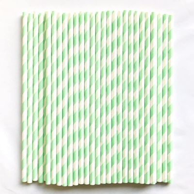 10000 pcs Disposable Paper Drinking Straws Wholesale, Cheap Restaurant Cafe Beverage Cocktail Juice Bar Baby Shower Wedding Spring Easter Craft Lollipop Cake Pop Sticks (Mint Green Stripe)