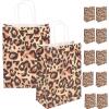 jojofuny 12pcs Creative Animal Pattern Paper Shopping Bags Handles Sturdy Tote Bags for Parties Festivals and Crafts for Storing Presents and Candy view 1